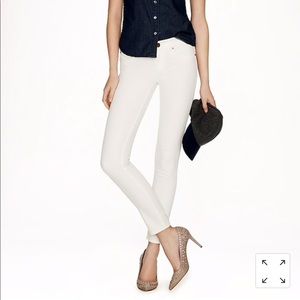 J. crew white toothpick ankle jeans